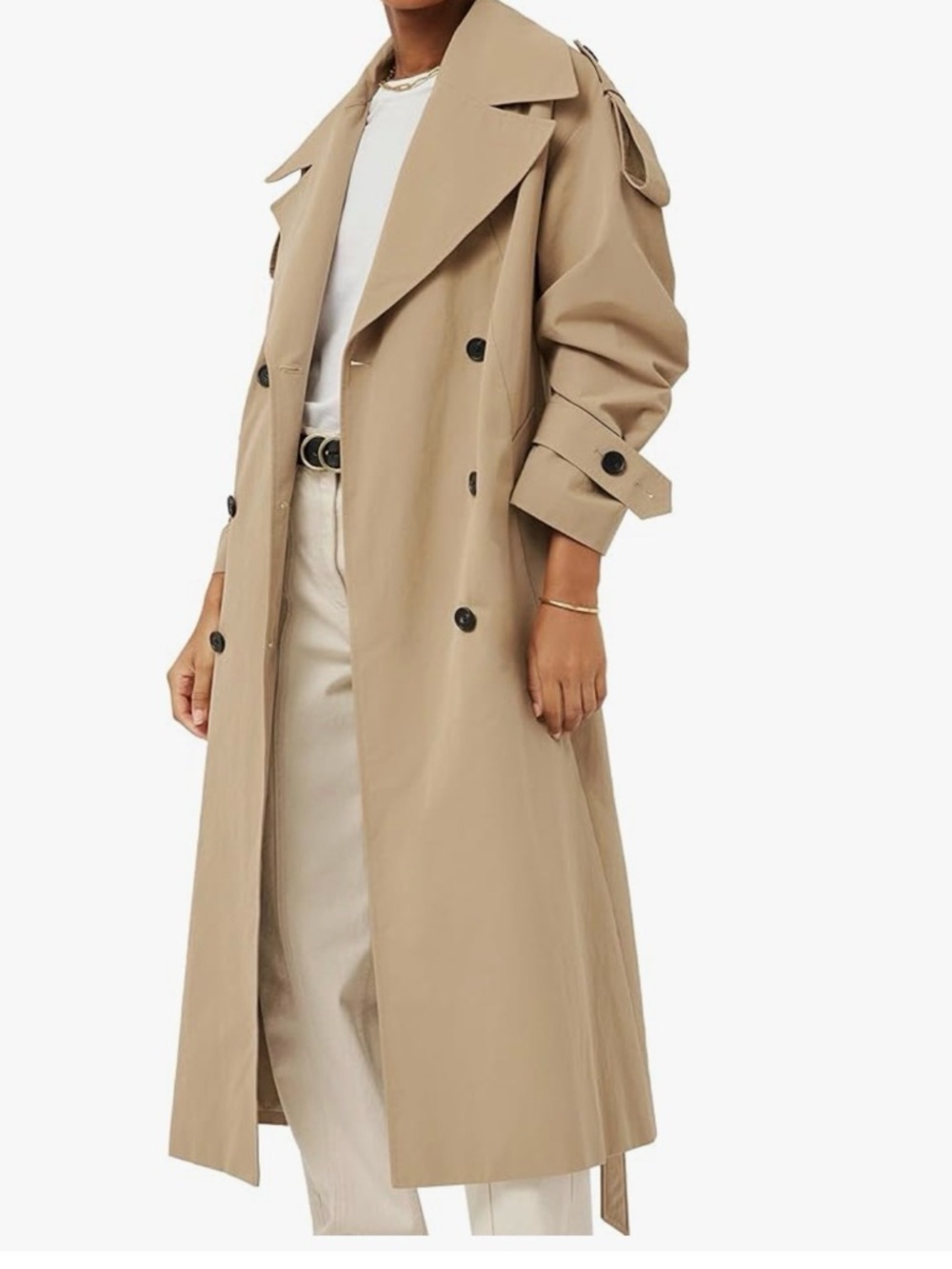 Like New Trench Coat Over-sized Women’s XL (16/18) Khaki